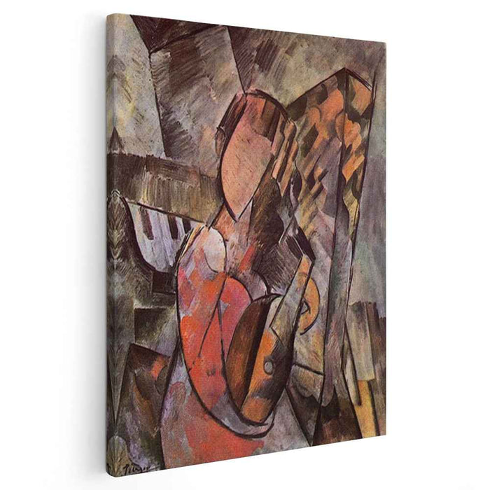 Woman with mandolin (1909) by Pablo Picasso