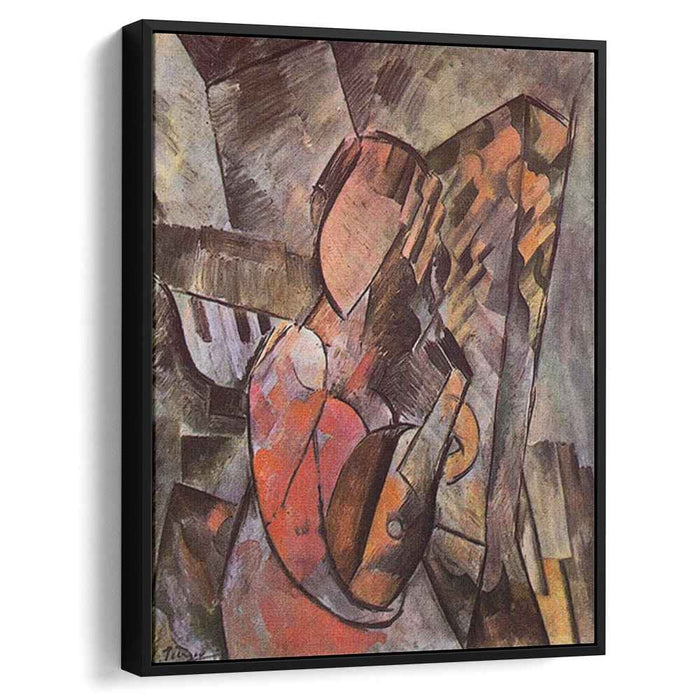 Woman with mandolin (1909) by Pablo Picasso