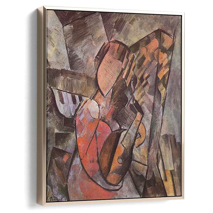 Woman with mandolin (1909) by Pablo Picasso