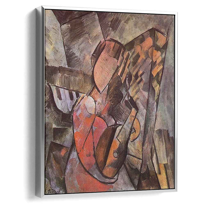 Woman with mandolin (1909) by Pablo Picasso