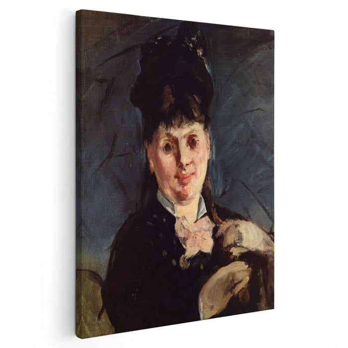 Woman with umbrella (1875) by Edouard Manet