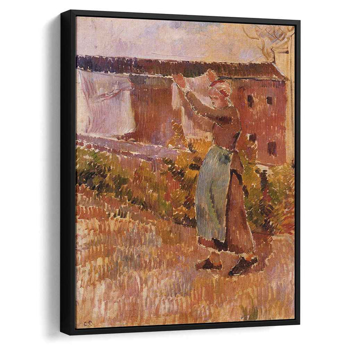 Women Tending the Laundry (study) (1887) by Camille Pissarro