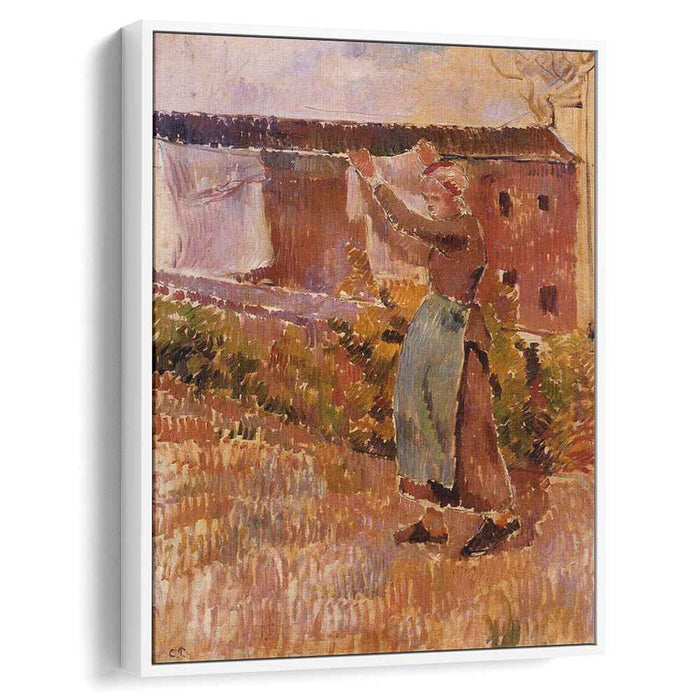 Women Tending the Laundry (study) (1887) by Camille Pissarro