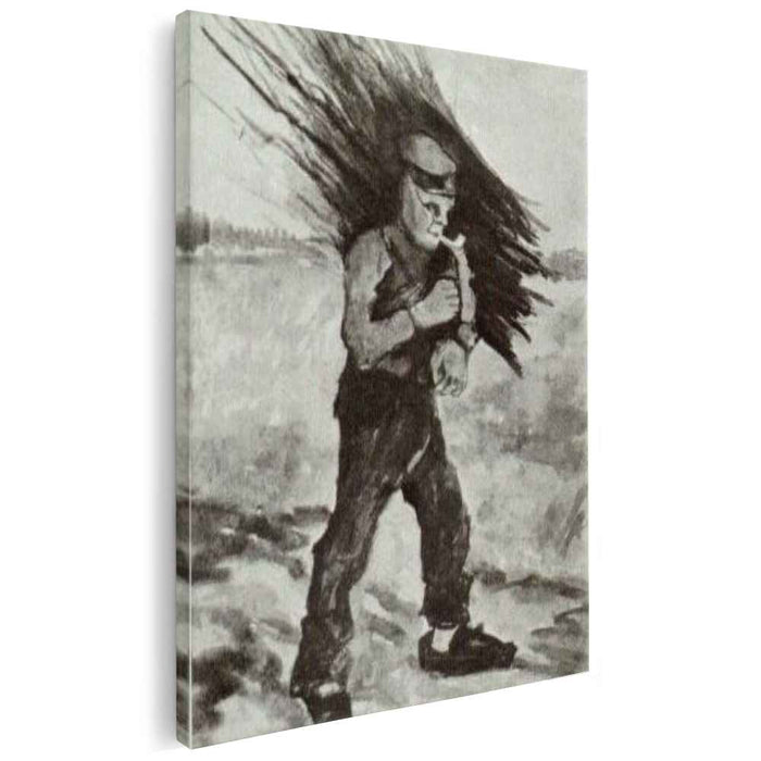 Wood Gatherer, Figure Study by Vincent van Gogh