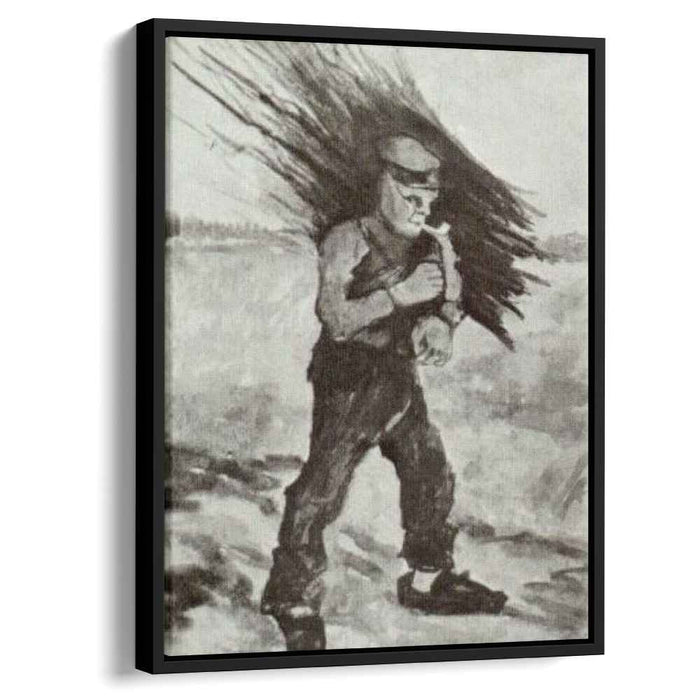 Wood Gatherer, Figure Study by Vincent van Gogh