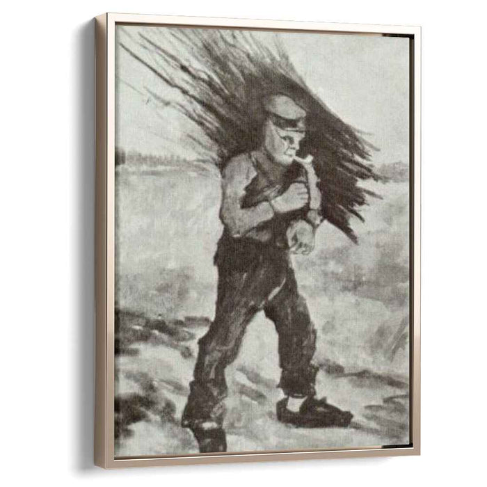 Wood Gatherer, Figure Study by Vincent van Gogh