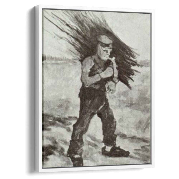 Wood Gatherer, Figure Study by Vincent van Gogh