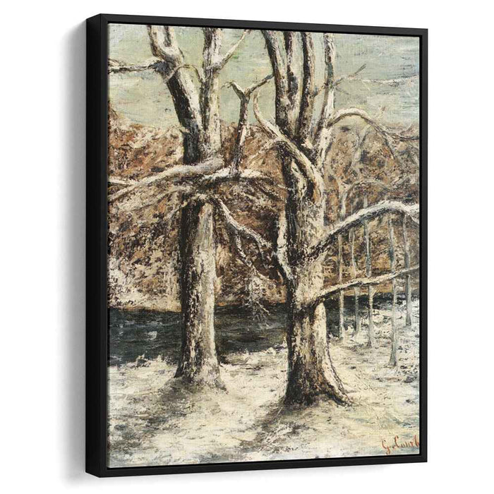 Woods in the Snow (1875) by Gustave Courbet