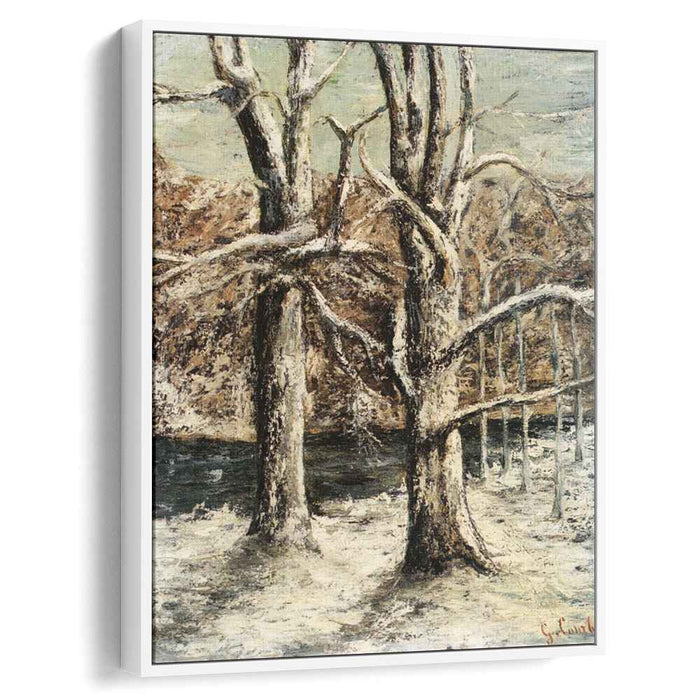 Woods in the Snow (1875) by Gustave Courbet