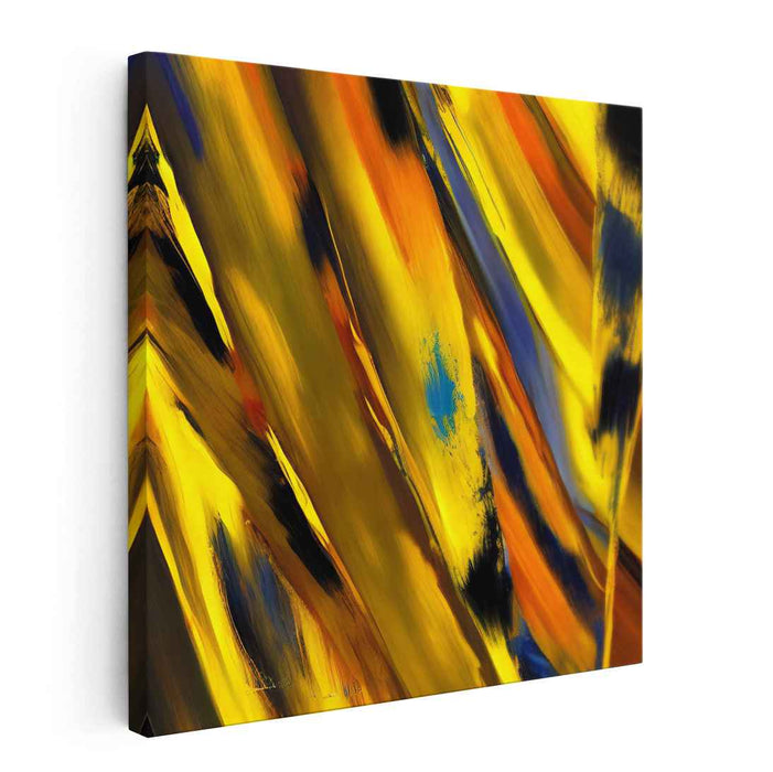 Vivid Streaks: Abstract Expressionist Canvas Art Print
