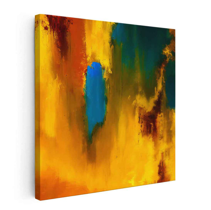 Yellow Abstract Print #031