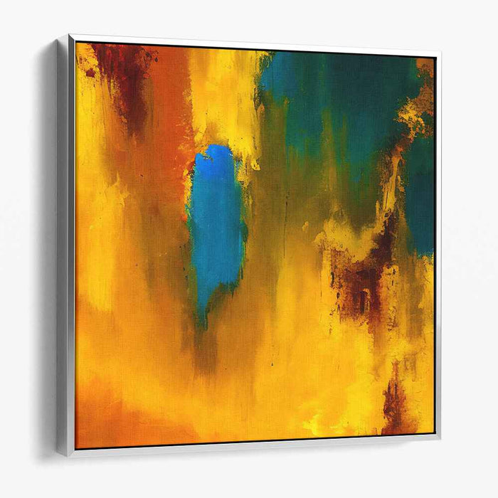 Yellow Abstract Print #031