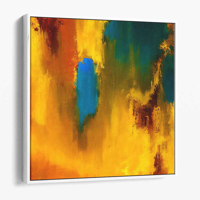 Yellow Abstract Print #031