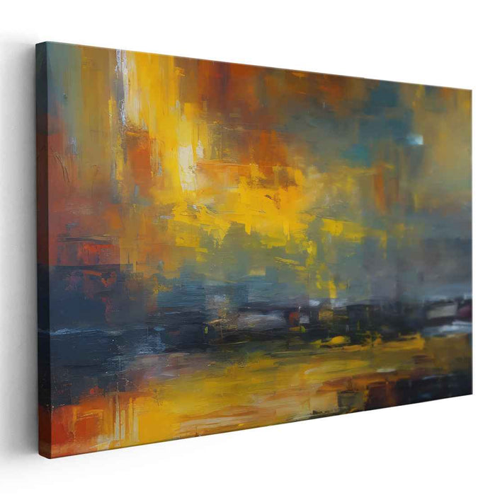 Yellow Abstract Print #106