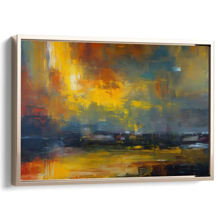 Yellow Abstract Print #106