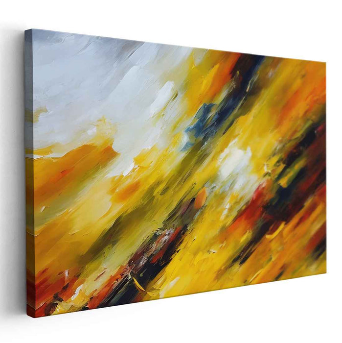 Yellow Abstract Print #113