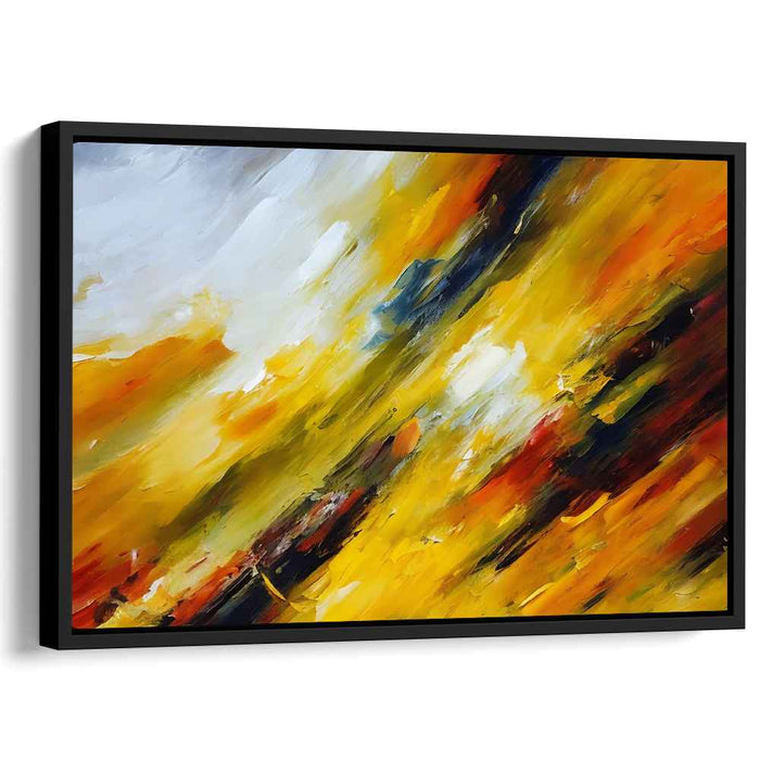 Yellow Abstract Print #113