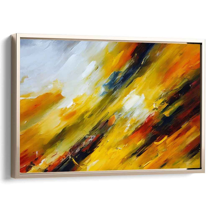 Yellow Abstract Print #113