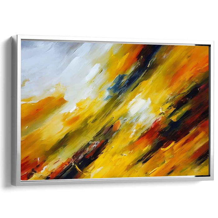 Yellow Abstract Print #113