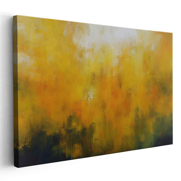 Fall's Fervent Palette: Abstract Autumnal Expressionist Canvas Art