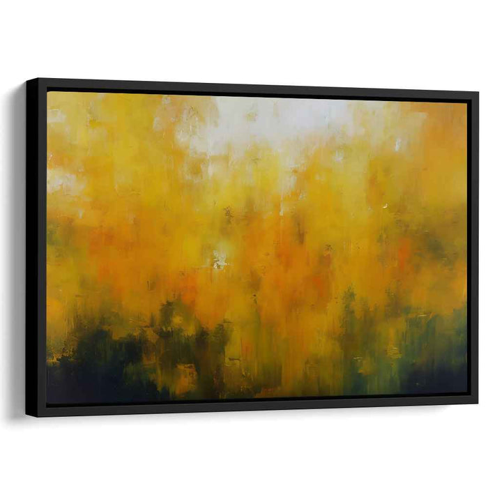 Fall's Fervent Palette: Abstract Autumnal Expressionist Canvas Art
