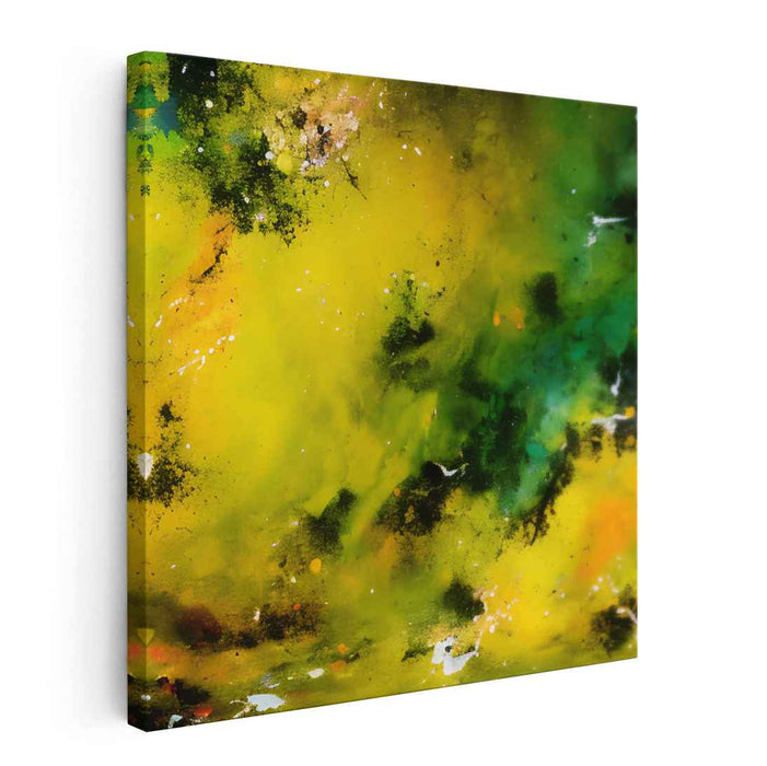 Yellow Abstract Splatter #003