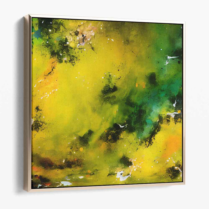 Yellow Abstract Splatter #003