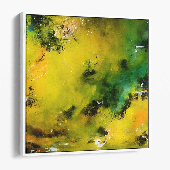 Yellow Abstract Splatter #003