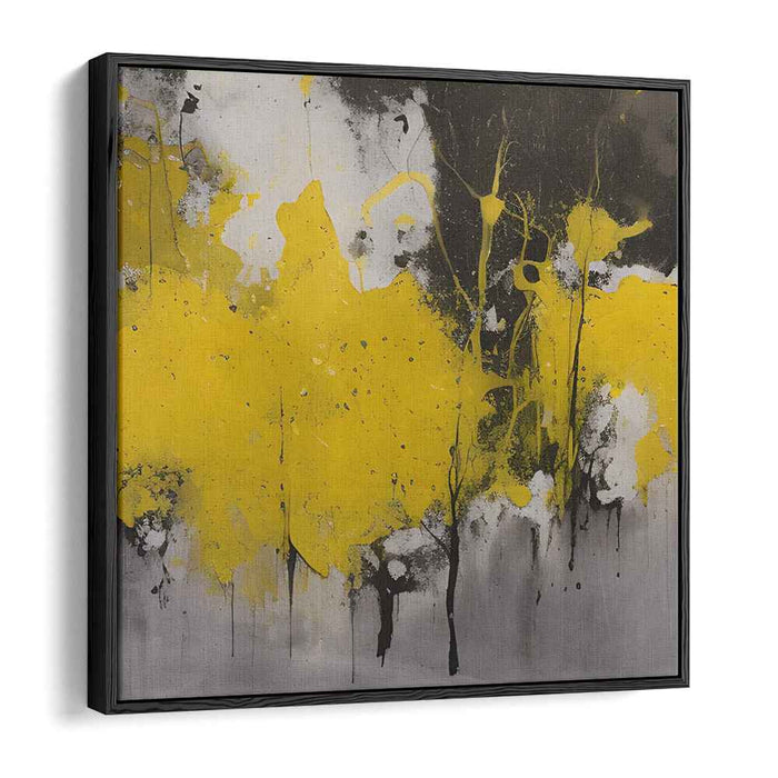 Yellow Abstract Splatter #010