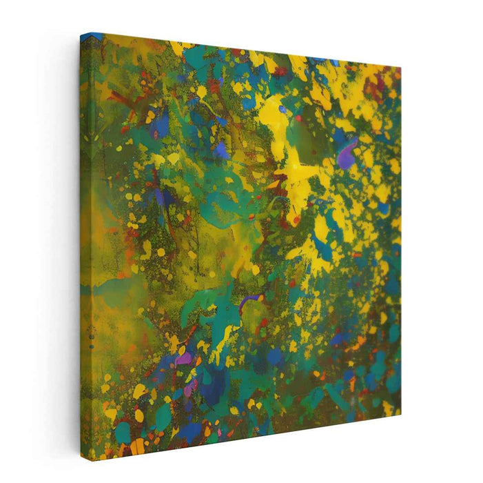 Vibrant Expressionist Rhythms: Lively Abstract Expressionist Canvas Art