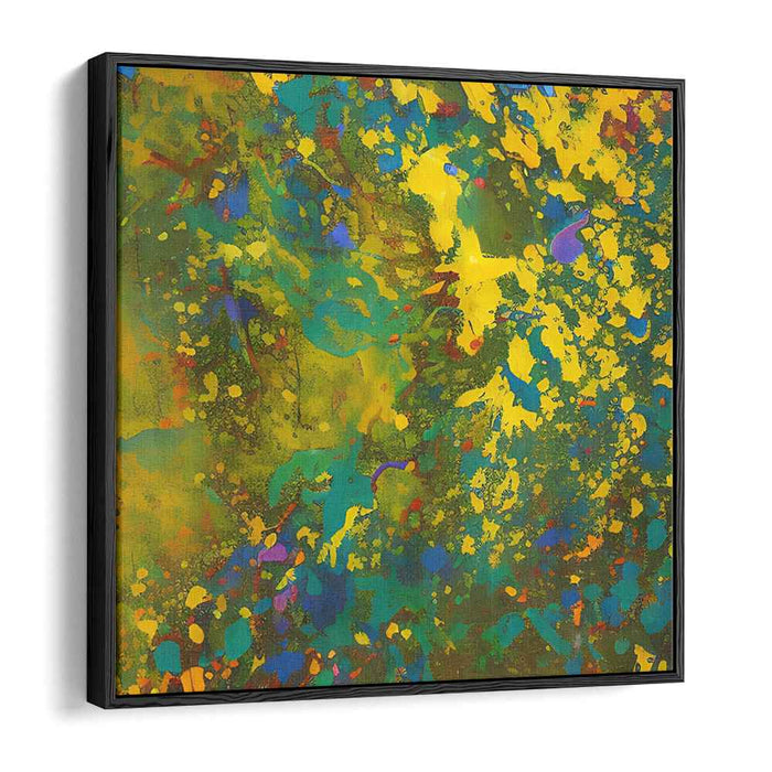 Vibrant Expressionist Rhythms: Lively Abstract Expressionist Canvas Art