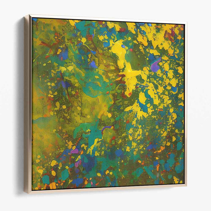 Vibrant Expressionist Rhythms: Lively Abstract Expressionist Canvas Art