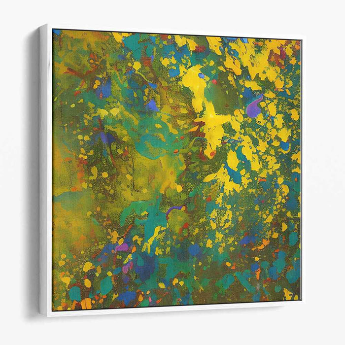 Vibrant Expressionist Rhythms: Lively Abstract Expressionist Canvas Art