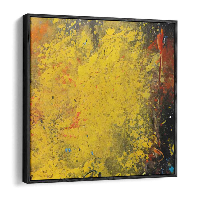 Lemonade Dreams: Abstract Expressionist Yellow Canvas Art