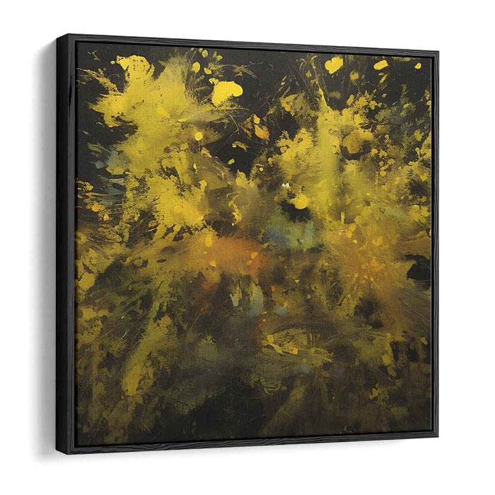 Yellow Abstract Splatter #022
