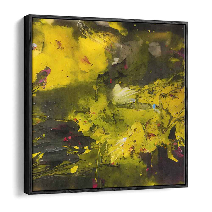 Yellow Abstract Splatter #023