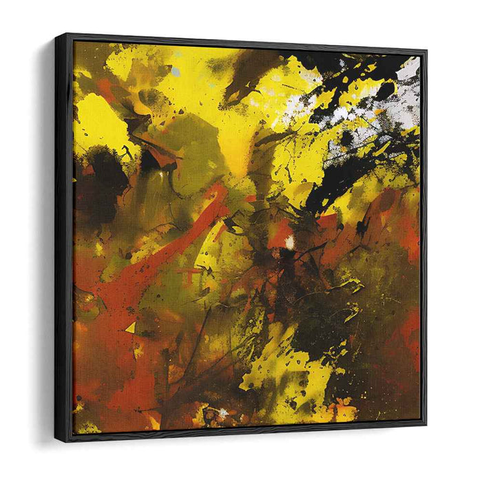 Yellow Abstract Splatter #031
