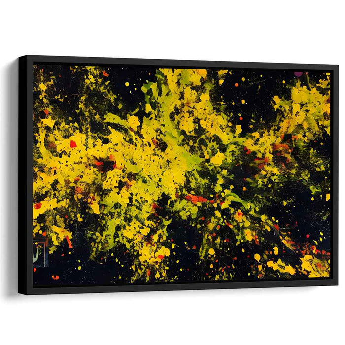 Yellow Abstract Splatter #104
