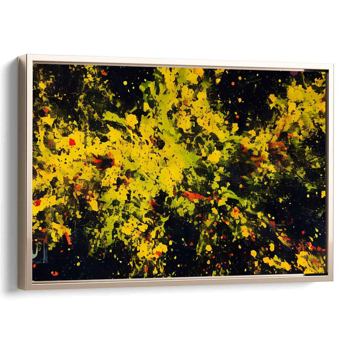 Yellow Abstract Splatter #104
