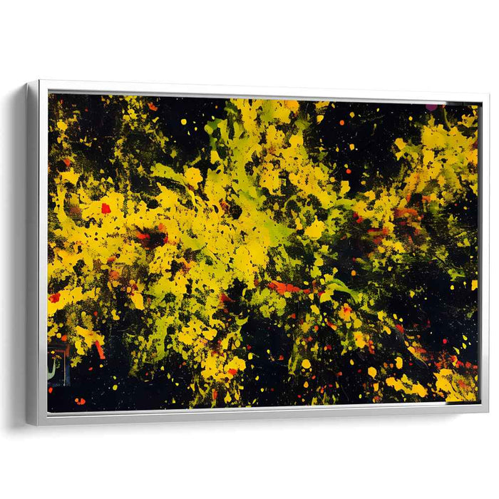 Yellow Abstract Splatter #104