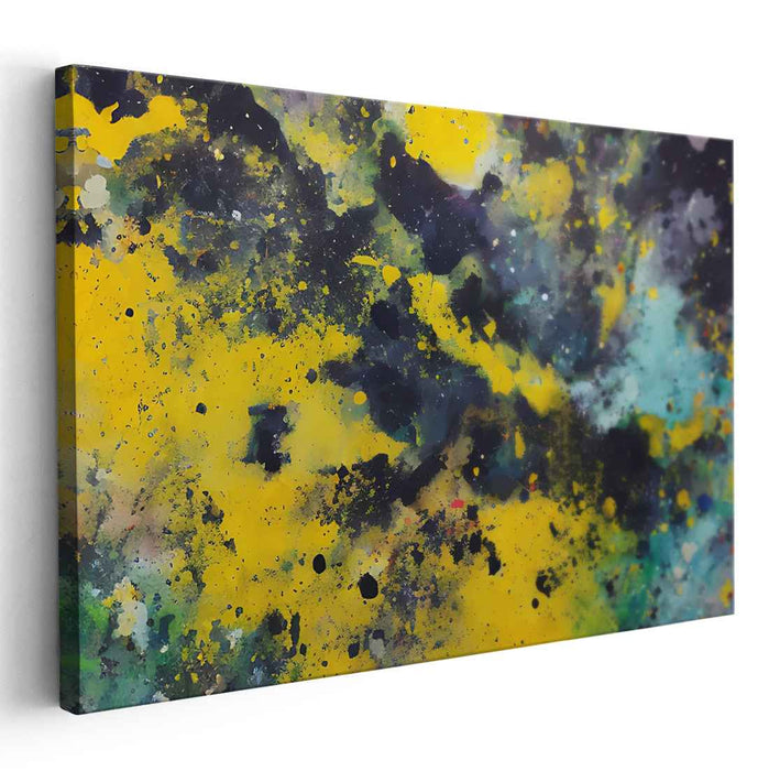 Yellow Abstract Splatter #108
