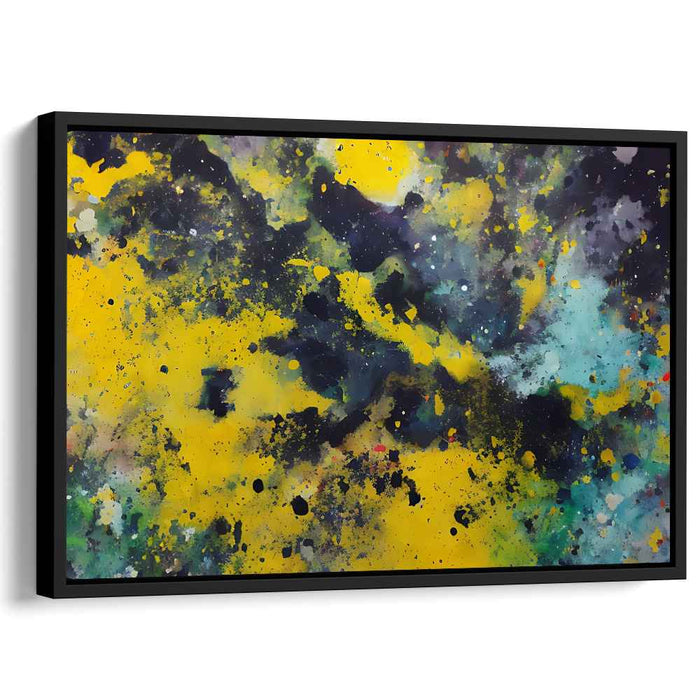 Yellow Abstract Splatter #108