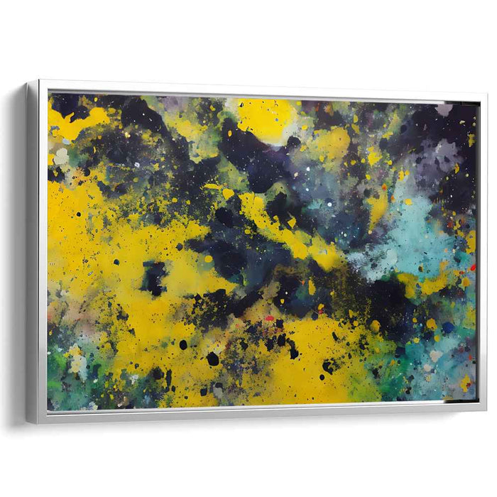 Yellow Abstract Splatter #108