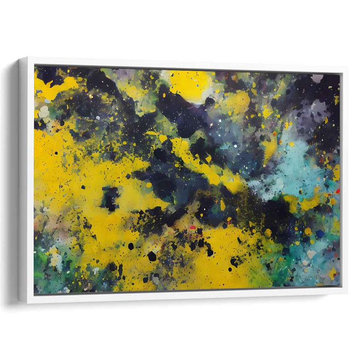 Yellow Abstract Splatter #108