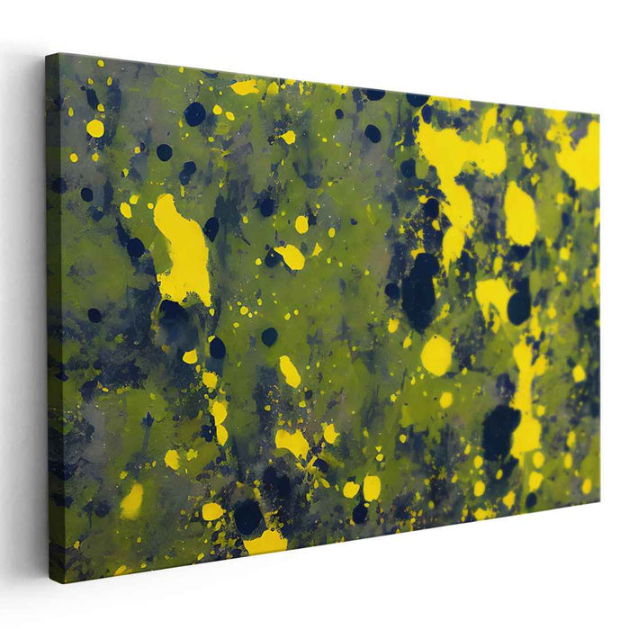 Yellow Abstract Splatter #114