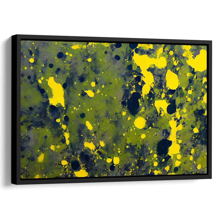 Yellow Abstract Splatter #114