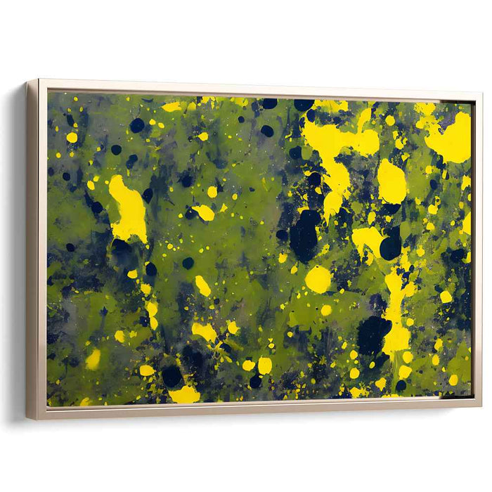 Yellow Abstract Splatter #114