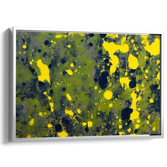 Yellow Abstract Splatter #114