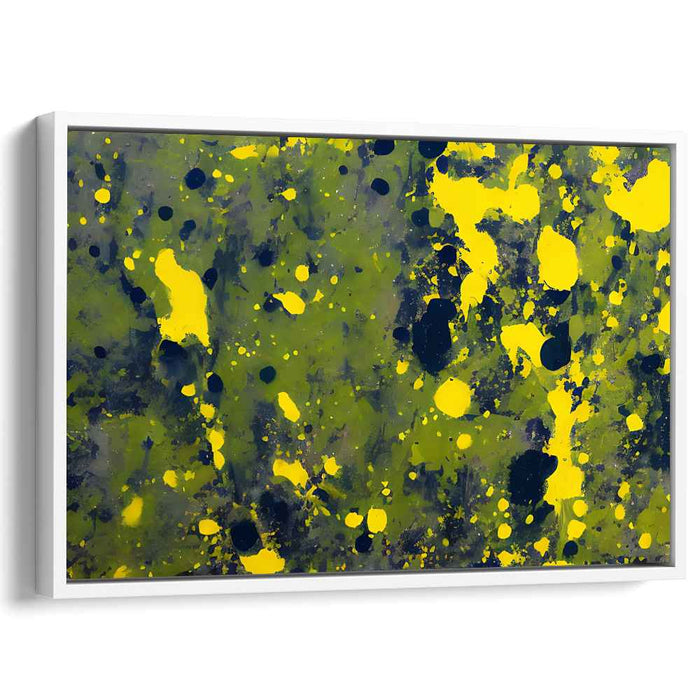 Yellow Abstract Splatter #114