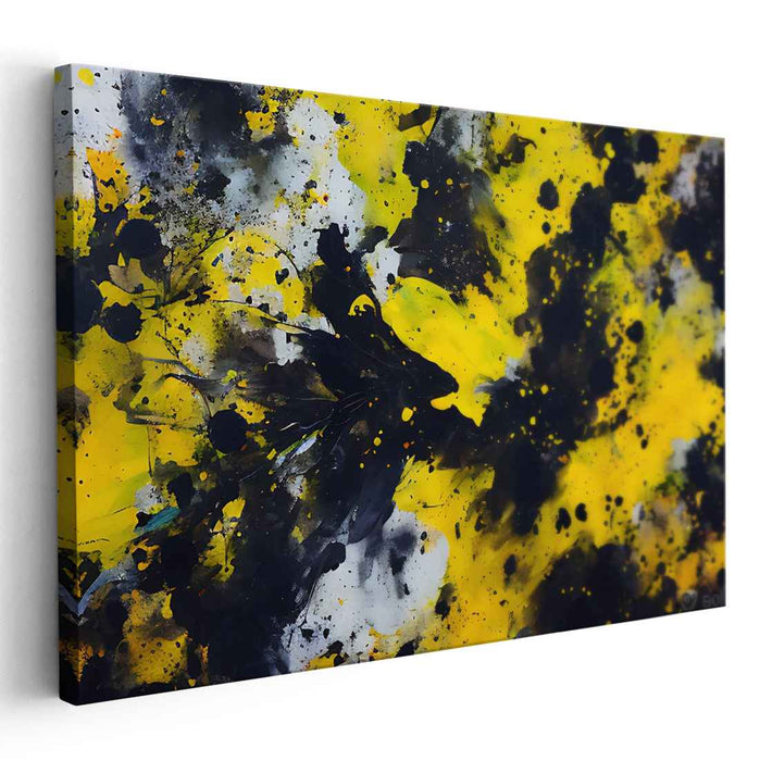Yellow Abstract Splatter #128